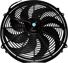 - Radiator Electric Cooling Fan 16Inch Heavy Duty - 12V Wide Curved 16