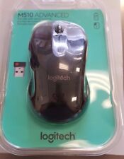 New Seal Logitech M510 Wireless Optical Mouse Black ‎910-001822 Large Mice Plus+ picture