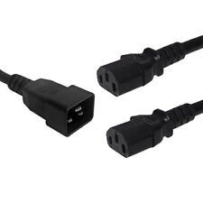 AltairTech.io Heavy Duty C20 Male to 2X C13 Female Y Splitter Cable Power Cor... picture