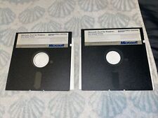 Microsoft Excel For Windows EGA Monitor Version 5.25” Floppy Disks 1&2 1988 picture