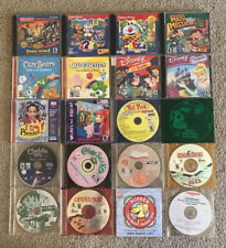 Lot of 20 Vintage Kids Windows PC Games/Learning CD-Rom Disney - Care Bears Etc. picture