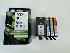 LOT 2 Genuine HP 902XL 902 Black Color 4PK Ink Cartridges OfficeJet Pro 6954 NEW picture