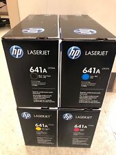 New Genuine 2012+ Sealed Box HP 641A Toner Set of 4: C9720A C9721A C9722A C9723A picture