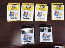 LOT OF 6 GENUINE NEW BROTHER LC31Y YELLOW LC31BK BLACK SEALED  picture