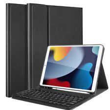 For iPad 9th 8th 7th Generation Case with Keyboard Folio Leather Stand Cover picture