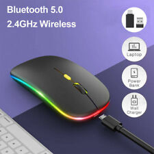 2.4GHz Wireless Bluetooth Optical Mouse USB Rechargeable RGB Mice For PC Laptop picture