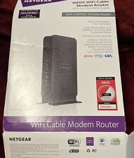 Netgear n600 wifi cable modem router C3700 8x4 802.11n Gigabit Docsis 3.0 Open picture