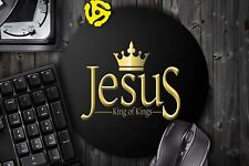 Jesus #1 Christian Christ Cross Round Mouse Pad Mousepad picture