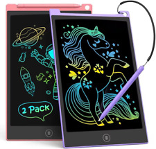 2 Pack 10 Inch LCD Writing Tablet, Colorful Doodle Board Electronic Drawing Pads picture