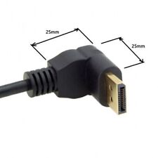 JSER DisplayPort DP Male to Female 90 Degree Up Angled Extension Cable 25cm picture