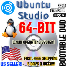 Ubuntu Studio 23.10 Std. Support Linux Multimedia Suite DVD or USB Live Boot OS picture