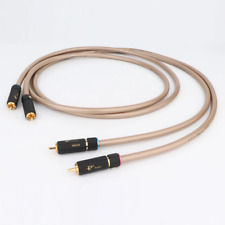Pair Audio OCC Copper RCA Cable Amplifier Signal Line with Gold Pltaed RCA Plug picture