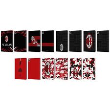 OFFICIAL AC MILAN CREST PATTERNS LEATHER BOOK WALLET CASE COVER FOR APPLE iPAD picture
