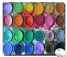 Watercolor Box Paint Box Colorfull Palette Art mousepad lock edge picture