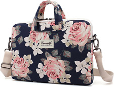 canvaslife White Rose Patten Waterproof Shoulder Messenger Bag Case Sleeve for 1 picture
