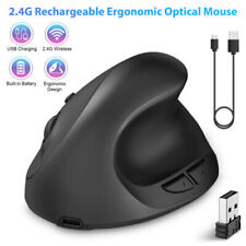 Wireless Gaming Mice Vertical Mouse Ergonomic Rechargeble Optical Scroll 600mAh picture