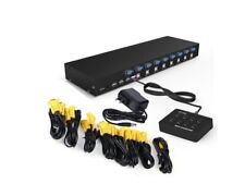 New In Box - Rijer 8 Port Smart USB2.0 KVM Switch - Plug and Play - 1920x1440 picture