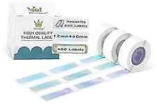 D30 Labels - Mermaid Color Thermal Labels Self-Adhesive 12mm*40mm Gradient picture