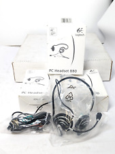 Lot of 3 Logitech Stereo PC Headsets 880 w  Microphone Volume Mute Windows picture