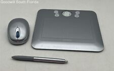 Wacom Bamboo Fun CTE-450 Gray Graphic Tablet With Mouse And Brush Not Tested picture