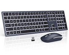 Seenda Wireless Backlit Keyboard And Mouse Combo, 2.4G Usb Silent Keyboard And M picture