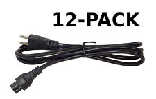 NEW 12-PACK 3 Prong 6-foot AC Mickey Power Cord NEMA 5-15P to C5 Cable 2.5A 250V picture