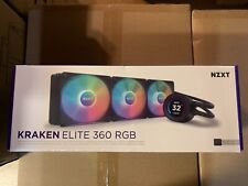 NZXT Kraken Elite RGB 360mm - RL-KR36E-B1 – RGB AIO CPU Liquid Cooler Black picture