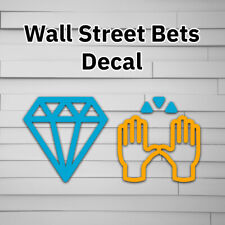 Wall Street Bets Diamond Hands Vinyl Decal Sticker Reddit wallstreetbets picture