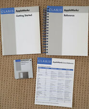 VINTAGE CLARIS APPLEWORKS 3.0 SOFTWARE FOR MACINTOSH COMPUTERS W/KEY picture