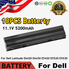 10 Lot E6420 8858X T54FJ Battery For Dell Latitude E5420 E5430 E5520 E6430 E6520 picture