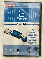 Berlitz 2 Speak Spanish - 5 Hour Easy-Learn Lessons~USB Drive And SD Card 735914 picture