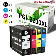 4 PACK PGI2200 2200XL Ink Cartridge for MAXIFY IB4020 MB5120 Printer picture