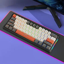 Russian Mechanical Keyboard RGB Backlit 61 Keys Wireless Wired Gaming Keyboard h picture