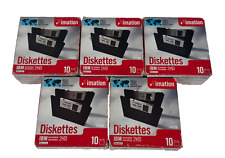 New Lot of 5 Boxes Imation 1.44MB 2HD Diskettes 10 Pack (50 Total) picture