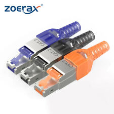 ZoeRax 10PCS CAT8 /CAT7 /CAT6A RJ45 Connector Plug, Tool Free Shielded RJ45 Ends picture