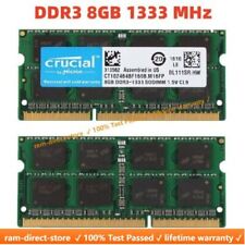 CRUCIAL DDR3 4GB 8GB 16GB 1333 PC3-10600 Laptop SODIMM 204-Pin Memory RAM 10600S picture