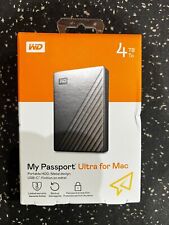 WD - My Passport Ultra for Mac 4TB External USB 3.0 Portable Hard Drive - Silver picture