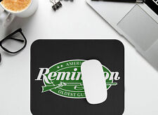 Remington Guns Firearms Logo Black Mousepad Mouse Pad Gaming picture