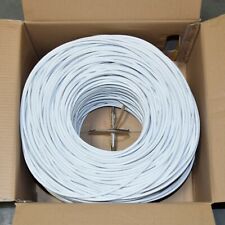 1000ft Cat6 Plenum CMP 550 Mhz UTP Ethernet LAN Cable 23AWG NEW White picture