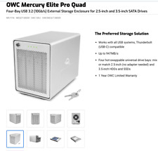 OWC Mercury Elite Pro Quad 4 Bay USB 3.1 Gen 2 Type C Quiet RAID Enclosure picture