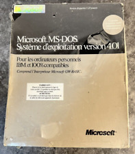Microsoft MS-DOS Version 4.01, FRENCH - Brand New Sealed picture