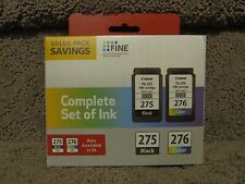 Canon PG-275 Black & CL-276 Color Complete Set of Ink Value Pack 275 276 picture