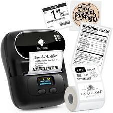 Phomemo M110 Bluetooth Label Maker Machine Wireless Thermal Printer With 1 Label picture