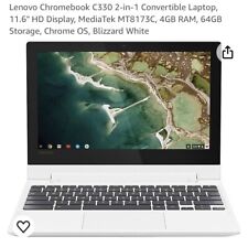 Lenovo Convertible C330 Chromebook 64GB 11.6” HD Touchscreen 4GB RAM Chrome OS picture