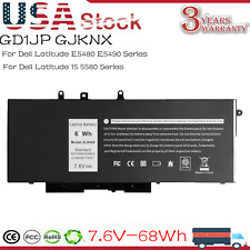 GJKNX 68Wh Battery for Dell LATITUDE 5480 5580 5490 5590 GD1JP DY9NT 5YHR4 picture