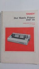 Tandy Dot Matrix Printer DMP-106 Operation Manual Catalog #26-2802 picture