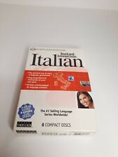 Topics Instant Immersion Italian Language 8-CD Set  box has condition issues picture