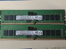 Lot Of 2 x 16gb SK hynix  DDR4 PC4-2666V-UB1-11 Desktop  HMA82GU6JJR8N-VK 32gb  picture