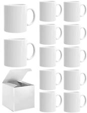 12 Sublimation Mugs White Coffee Mugs Tazas Para Sublimacion Blank 11oz picture