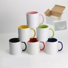 11OZ Sublimation Mugs Mix, Coated Ceramic Cups for Christmas DIY 6 Mugs picture